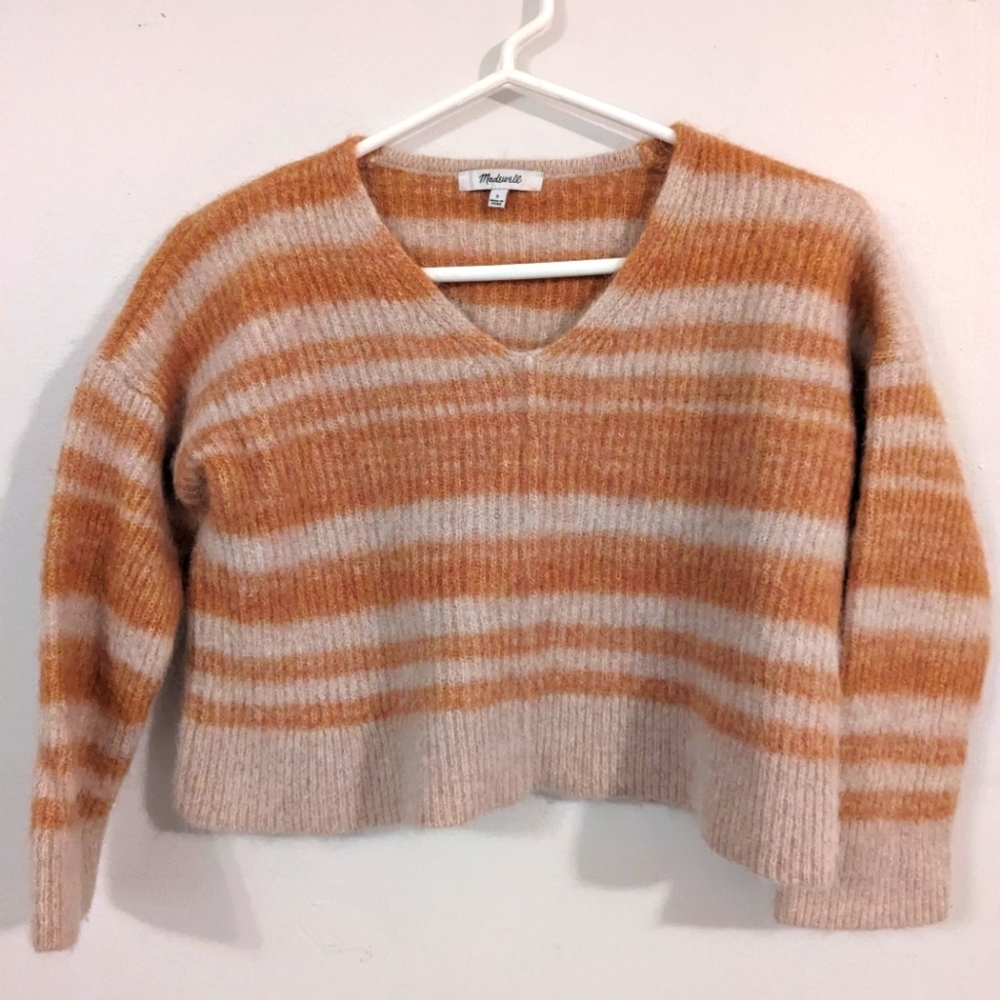 Madewell Striped Wool Alpaca Sweater